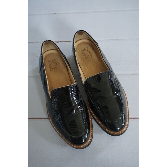 Naturalizer Shoes - Naturalizer ANDIE Black Patent Leather Loafer Shoes - Size 10M